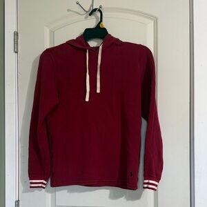 Polo by Ralph Lauren Maroon Hoodie Sweater. Small